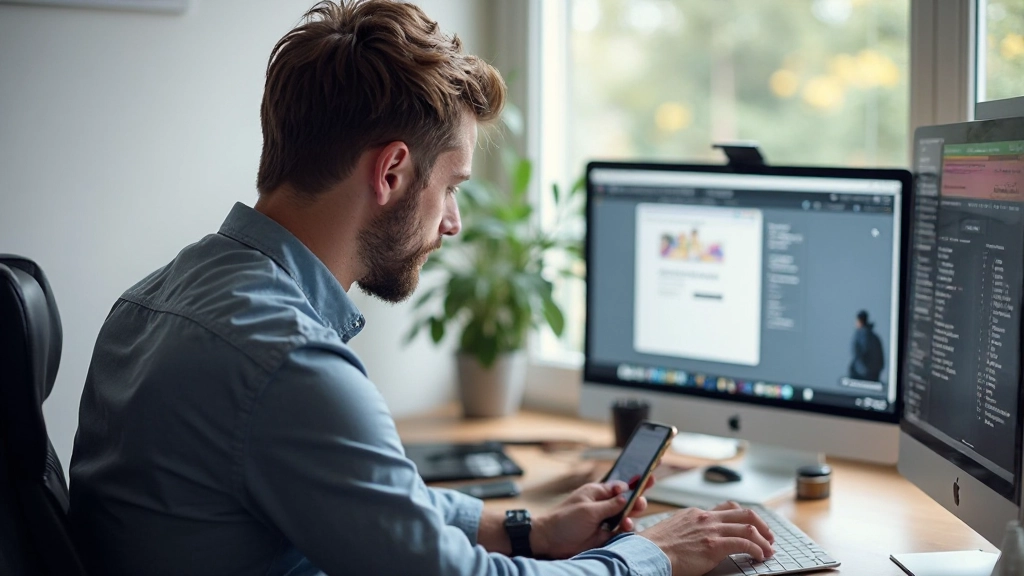 Frontend developer test responsive design op meerdere devices met mobiele en desktop schermen