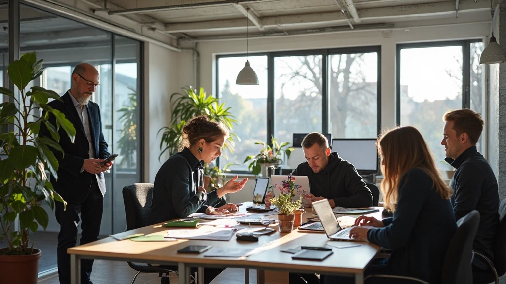 Ontwerp Denken B.V. werkruimte met designteam