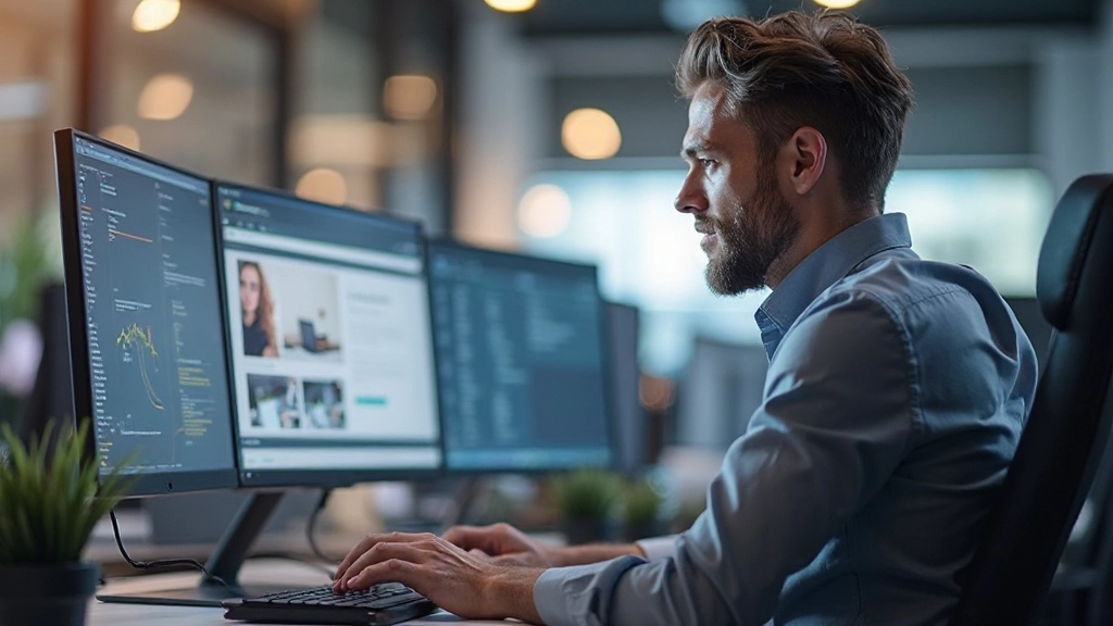 Webdesign mockup met geïmplementeerde kleur- en typografierichtlijnen in professionele interface